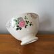 Old Faience Bowl SARREGUEMINES Rose Decoration