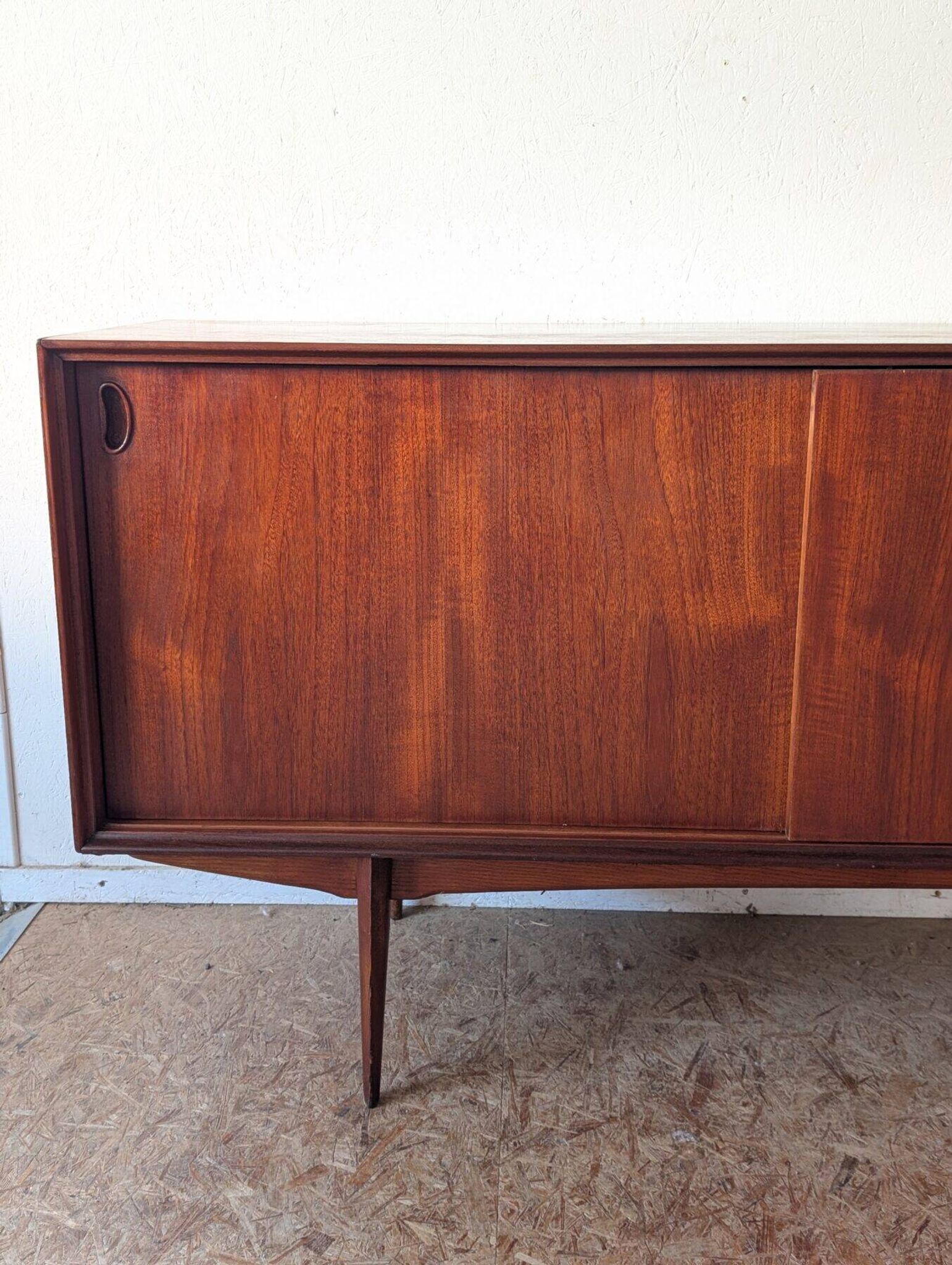 Teak enfilade "Paola" by Oswald Vermaercke published by V-Form, 1950s/60s.