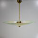 Vintage glass hanging lamp with colour patterns