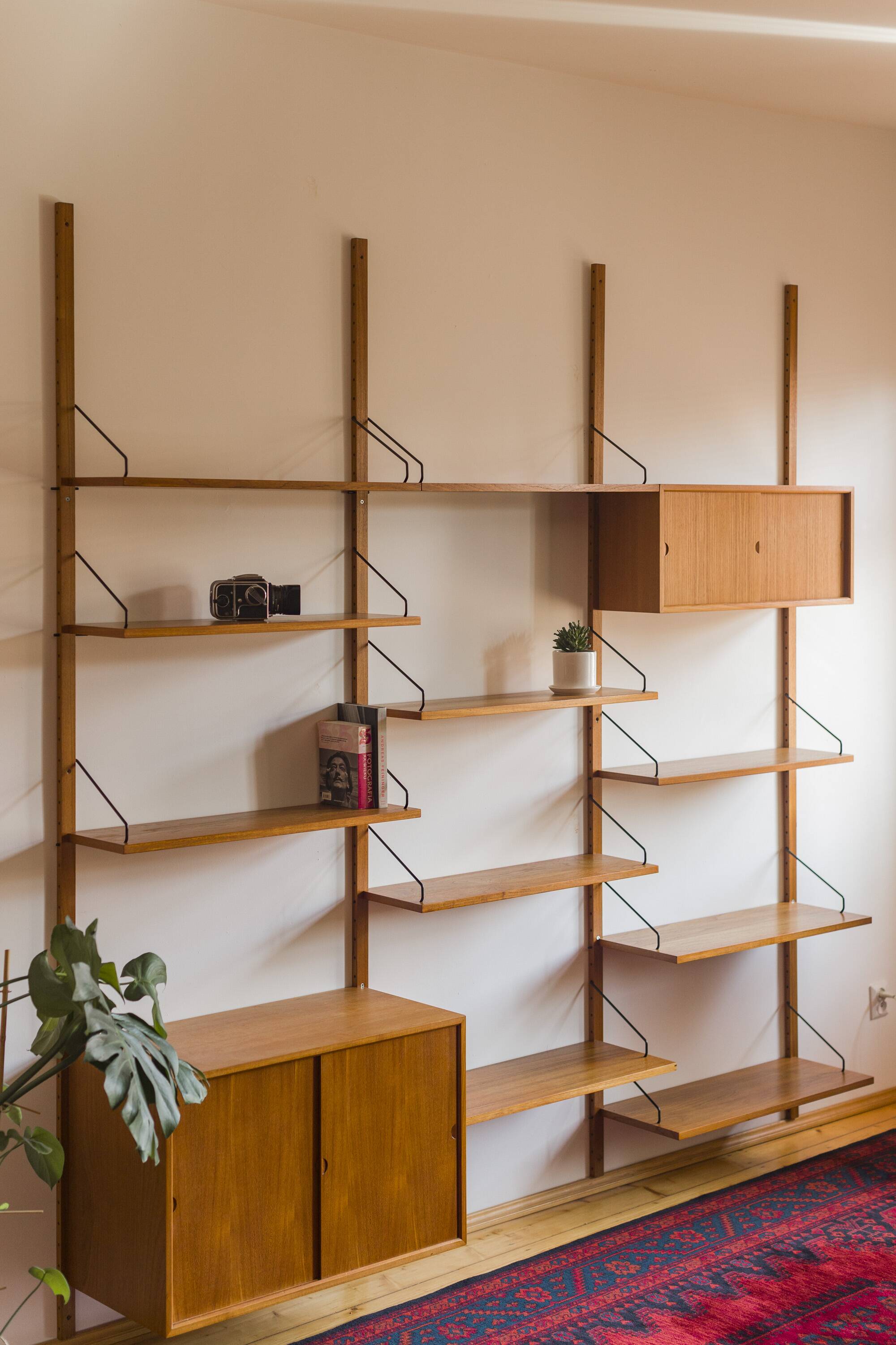Modular Wall Shelving System by Poul Cadovius for Cado, 1960s