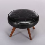 Vintage Danish black stool, 1960s