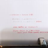 Typewriter rooy 40 with instructions and instruction (rare)