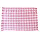Vintage Haik pink blanket with Moroccan checks - 186 x 252 cm