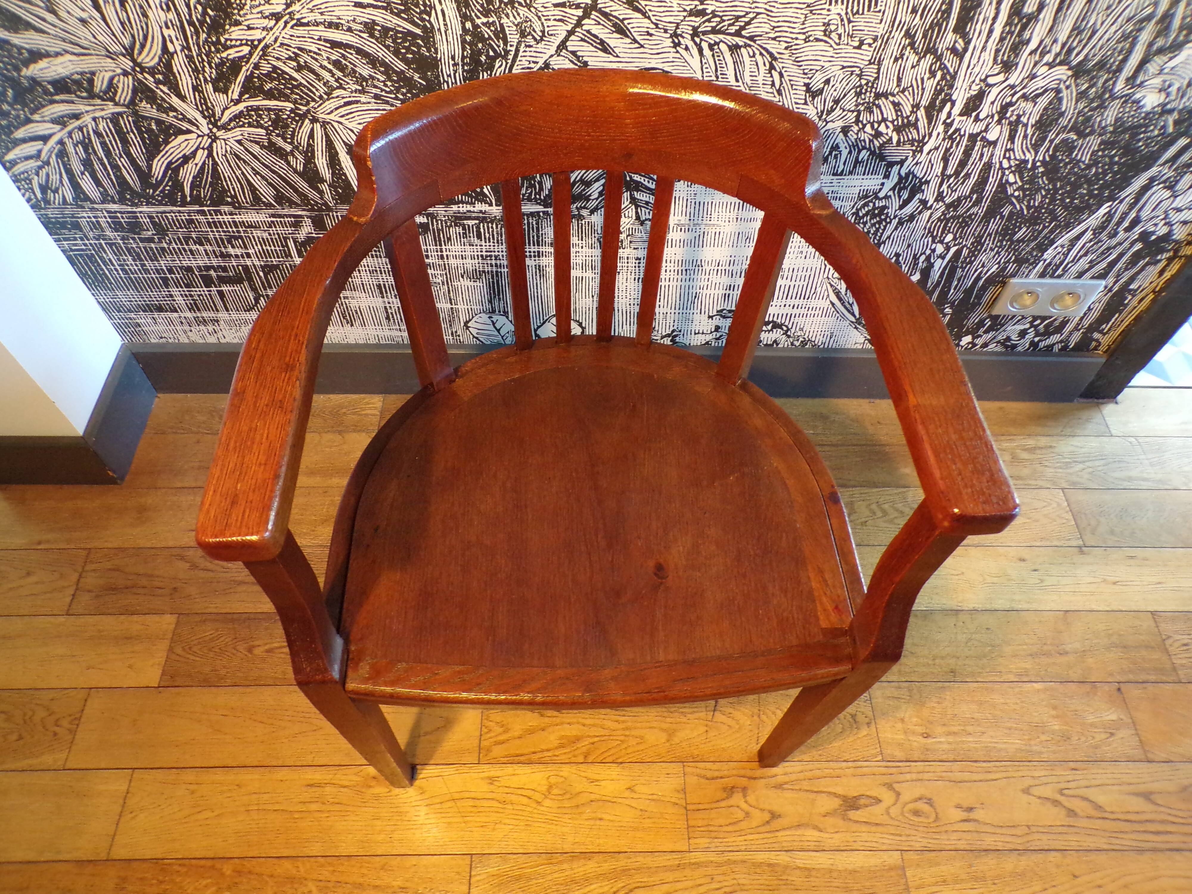 1930s wooden armchair