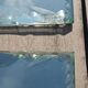 Antique knife rest with beveled mirror