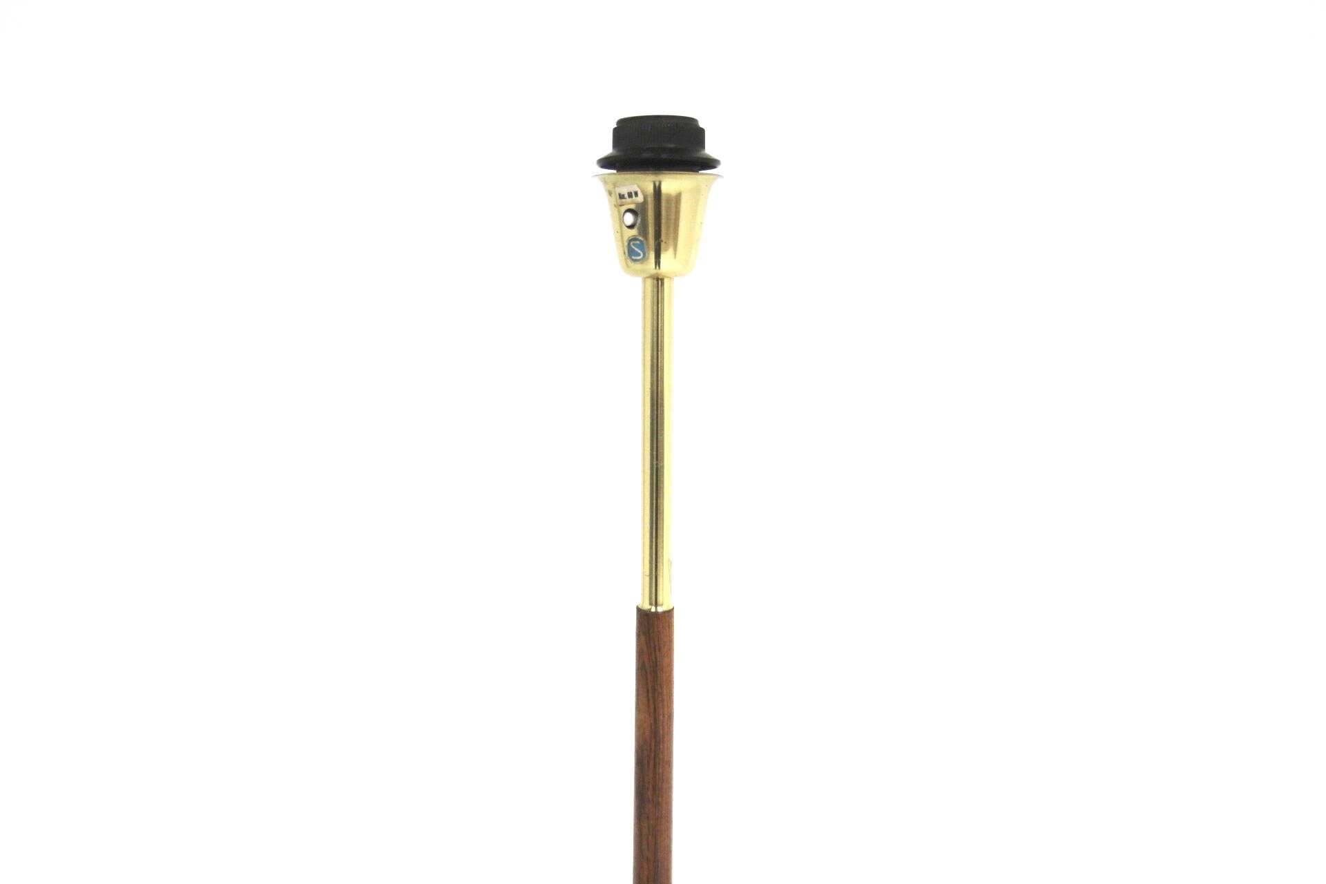 Scandinavian rosewood floor lamp, Möllers Armaturfabrik, Eskilstuna, Sweden, 1960