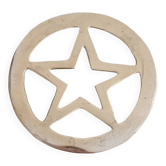 Star brass trivet