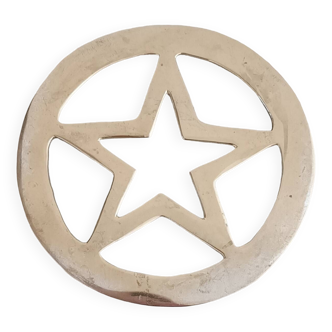 Star brass trivet