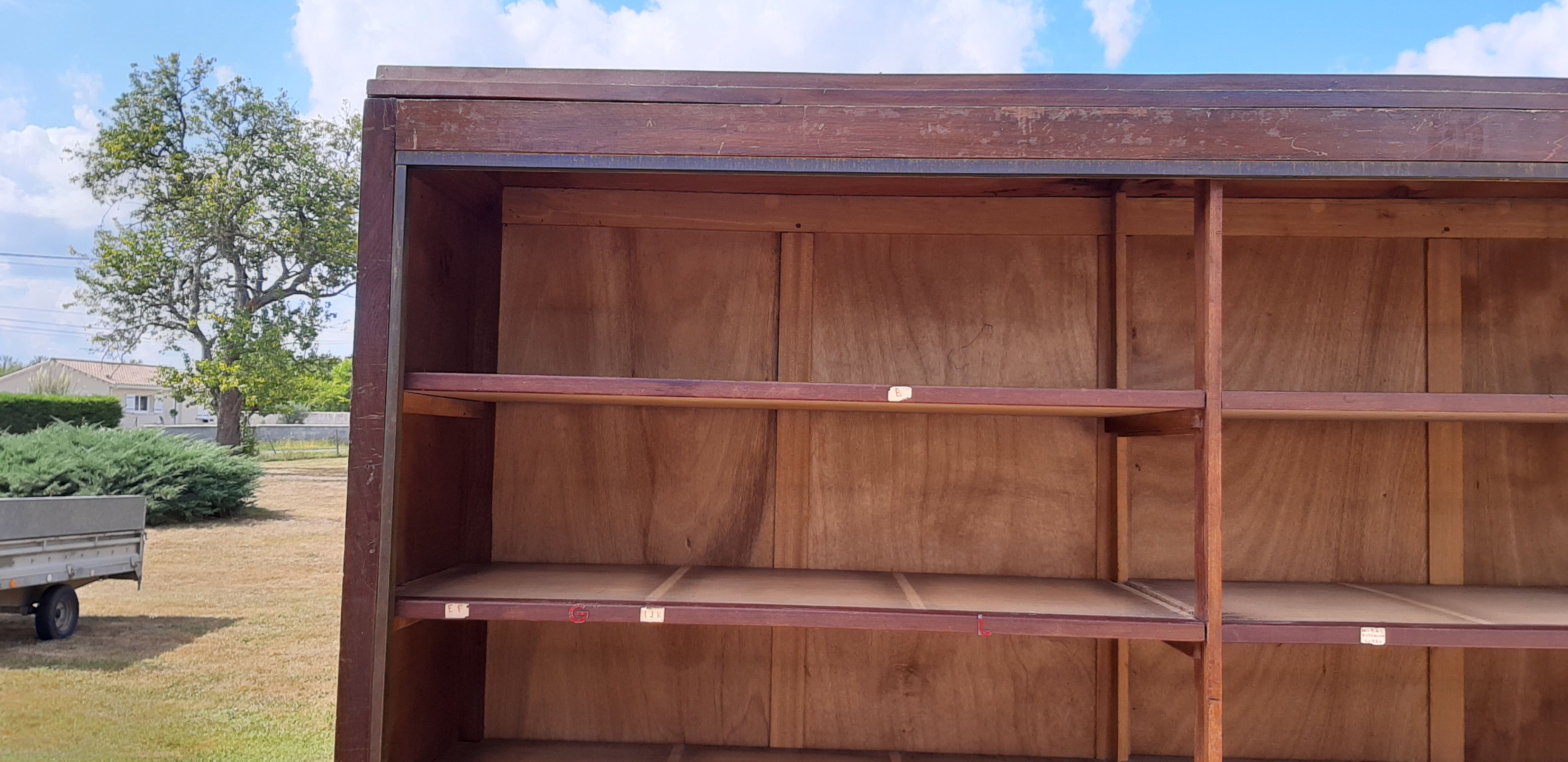 Store furniture from the 30s in mahogany and brass