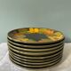 Set of 9 vintage plates MBFA Pornic, model "Candice"
