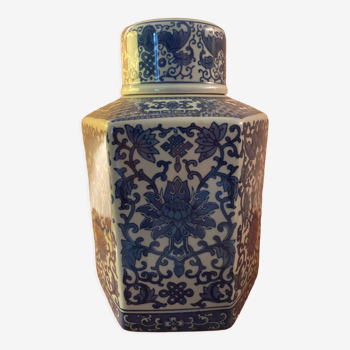 Chinese blue urn/candy box