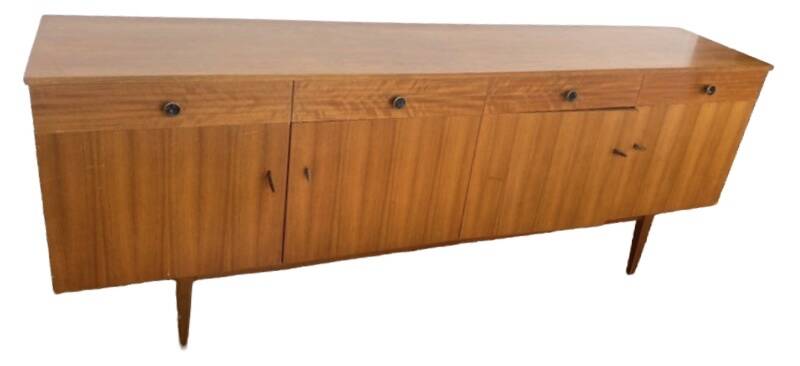 Vintage Scandinavian teak sideboard from the 60s, 70s