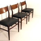 Lot of three Scandinavian teak chairs