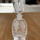 Pair of antique frosted crystal perfume bottles – Signed Charet