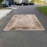 Persian rug beige wool flowers Faran Super 250x350cm Saint Maclou