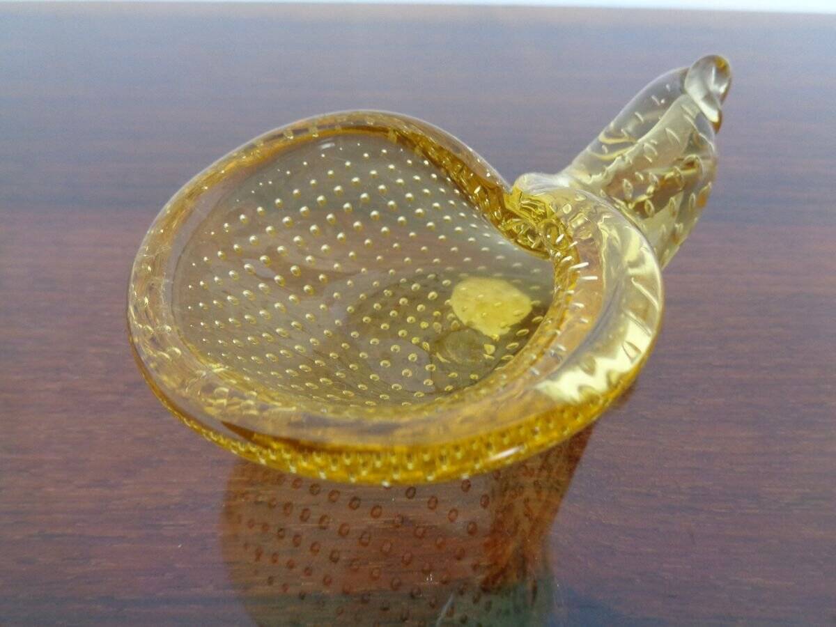 Italian Murano Glass Shell by Archimede Seguso for Murano, 1960s