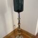 Metal and smoked glass floor lamp