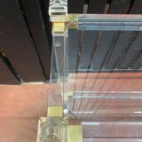 Plexi console double glass tray