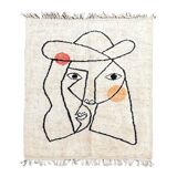 Large Beni ourain Berber carpet