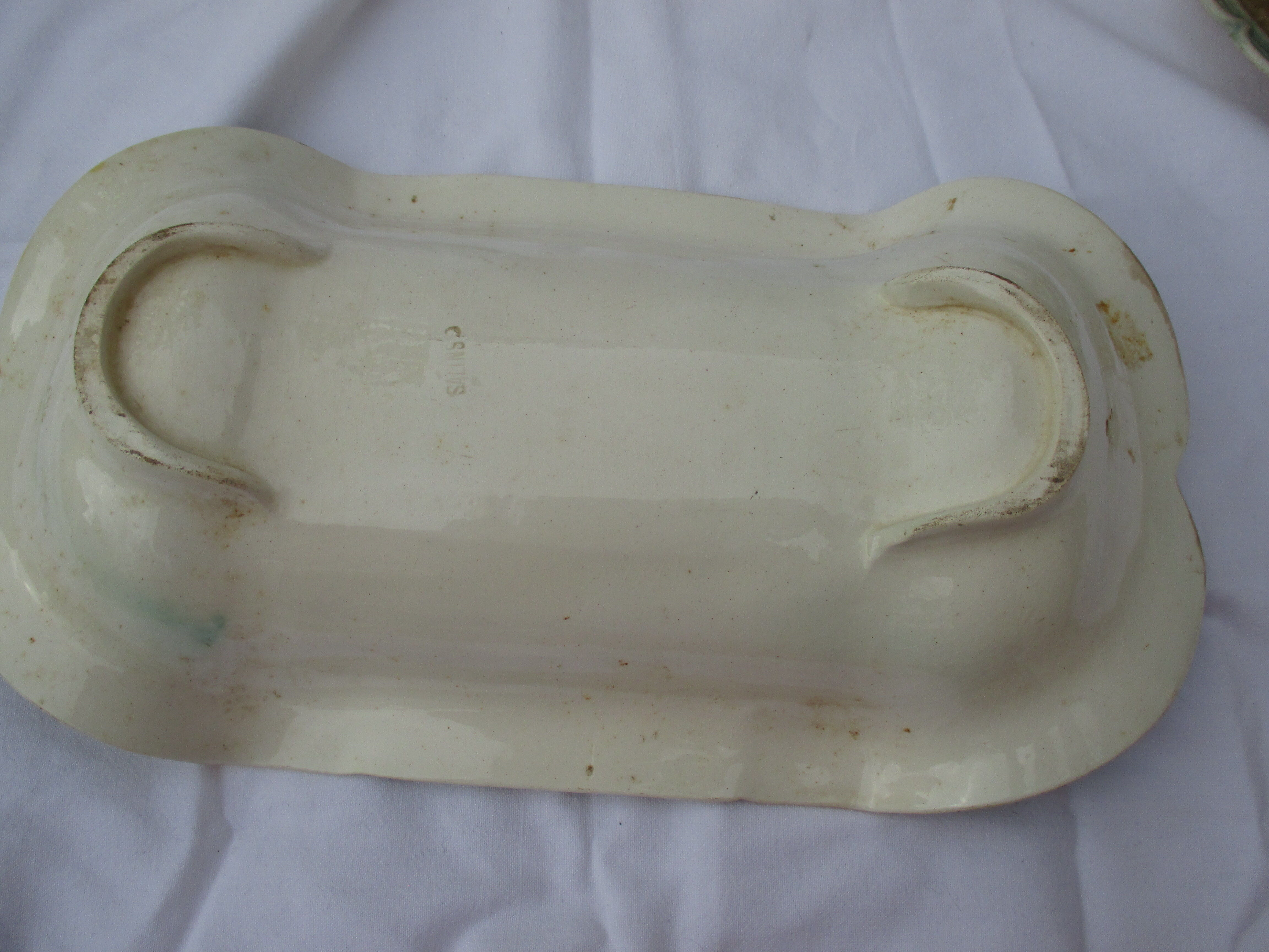 Asparagus service in barbotine