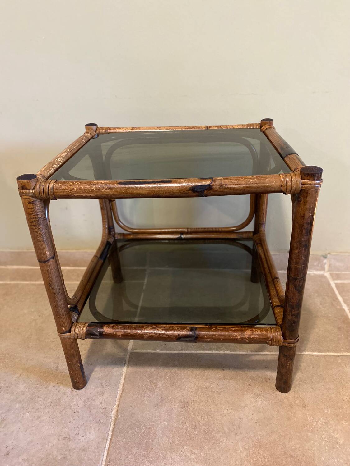 Rattan coffee table