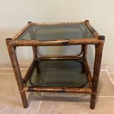 Table basse en rotin