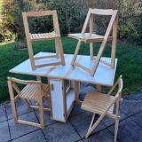 Space-saving dining set