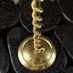 Pair of Art Deco twisted brass candlesticks, France, 1930s
