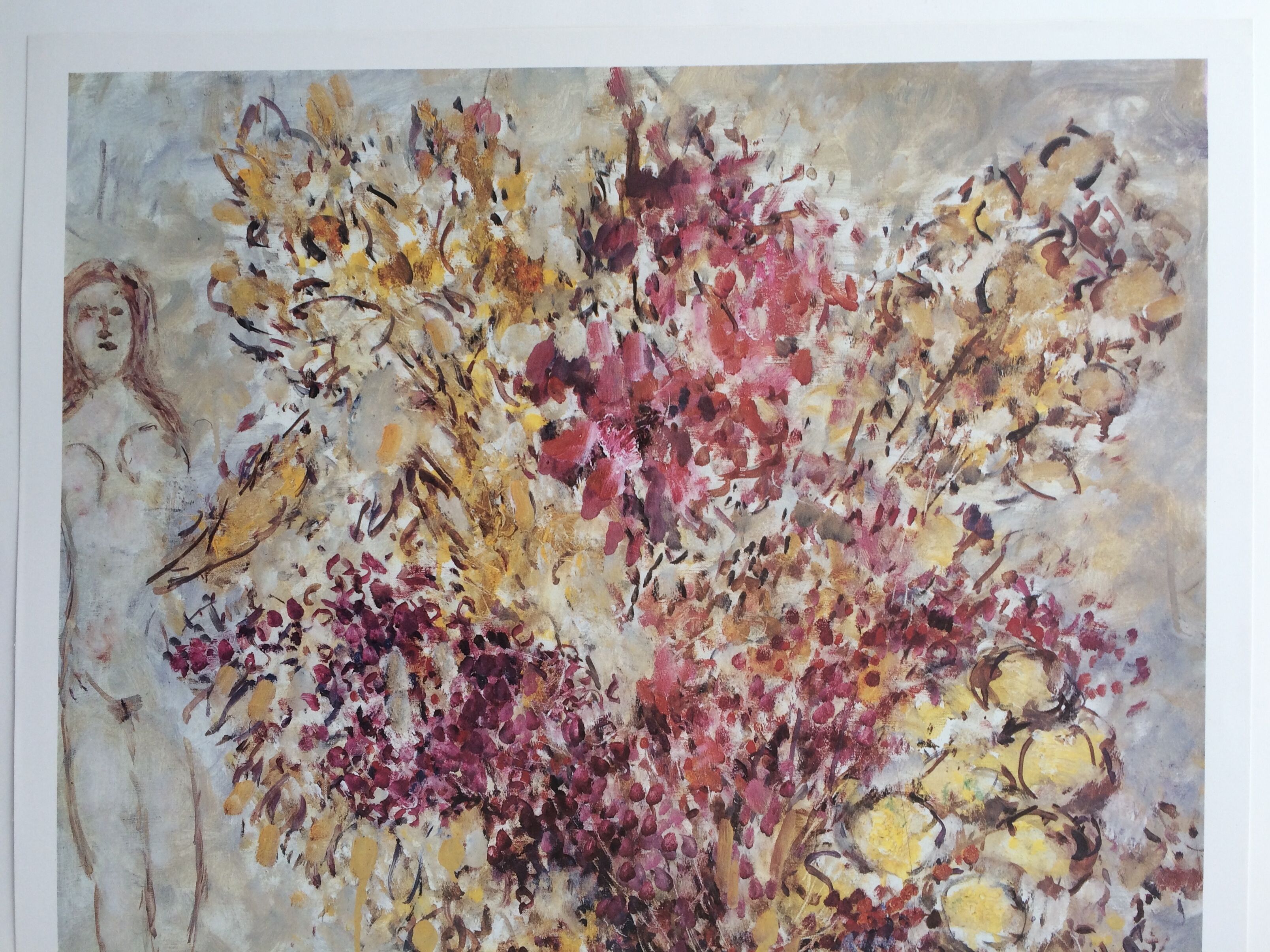 Marc chagall (after), galerie adrien maeght, 1987. original exhibition poster