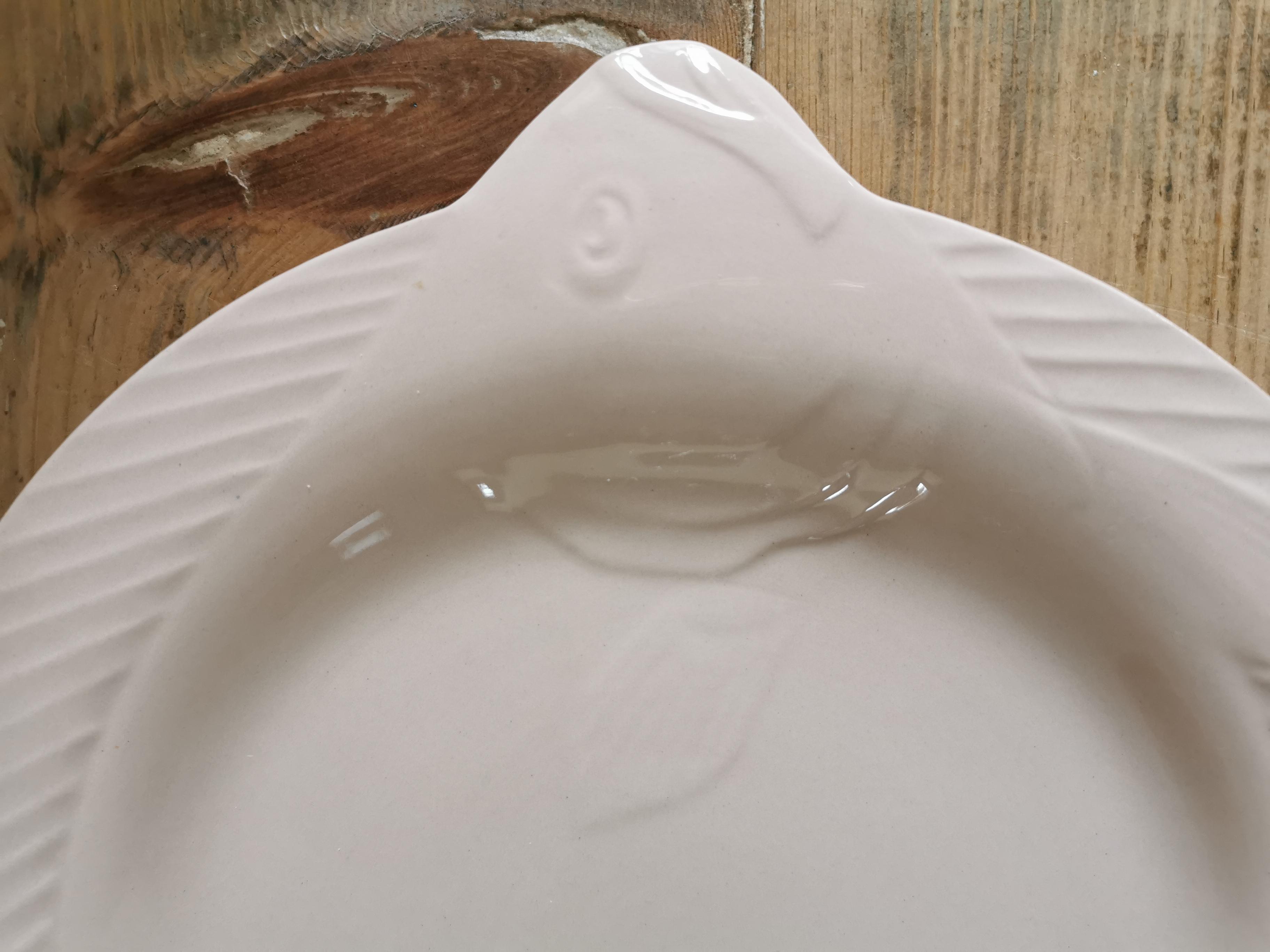 Set de 6 assiettes poisson Digoin Sarreguemines