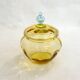 Antique two-tone blown glass bonbonnière
