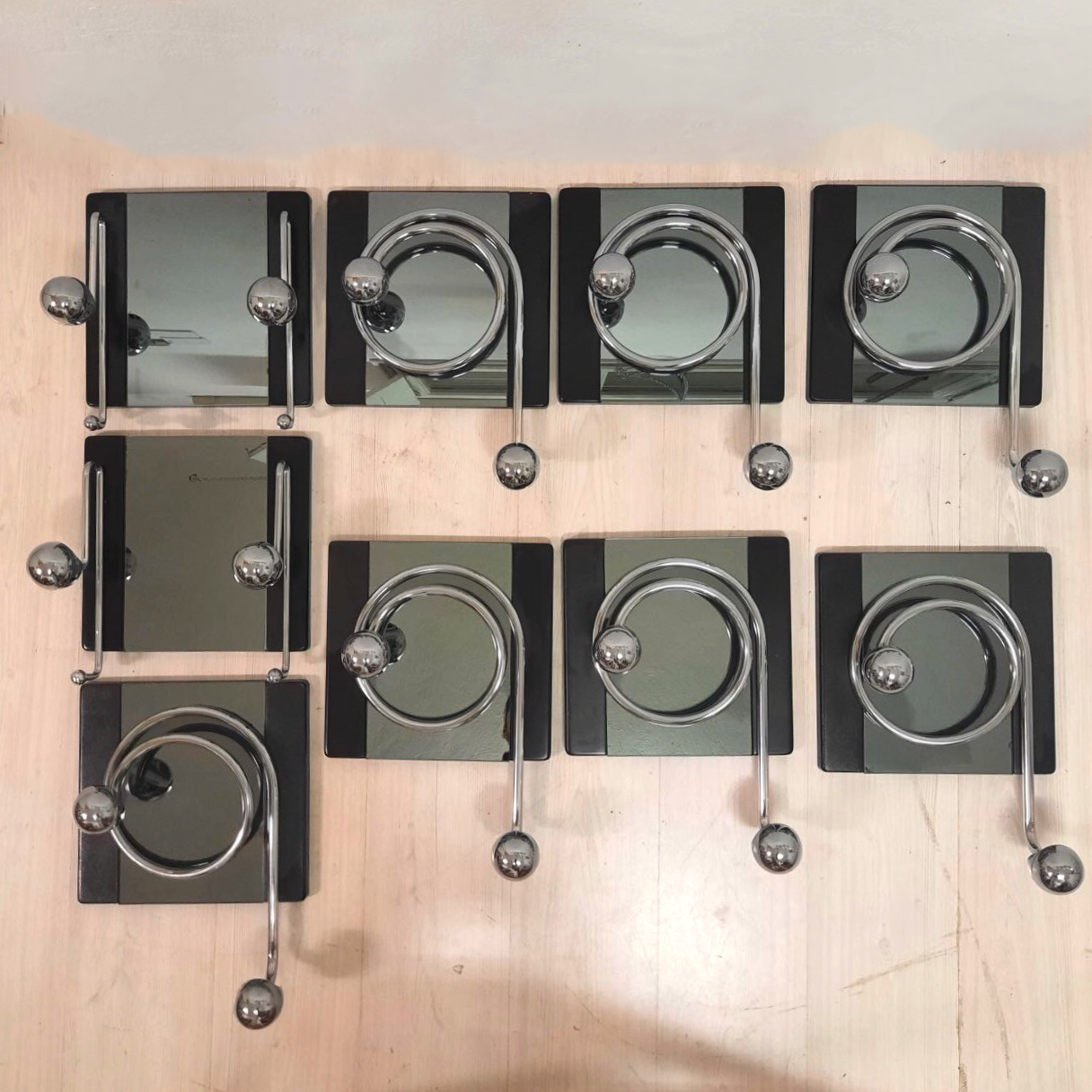 9 70's clothes hanger spiral