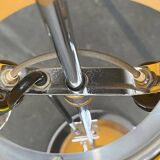 Italian yellow Lucerna floor lamp from the Space Age era, mid-century by Guzzini, 1960s.