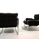 Lot de 2 fauteuils lounge cantilever chromés Herlag par Johan Bertil Häggström