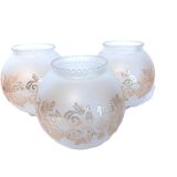 Set of 3 globes for lighting