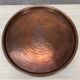 Vintage handcrafted XL round brass tray