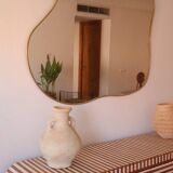 Miroir Organique Abstrait en Laiton