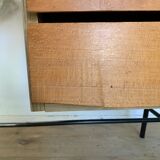 Vintage modernist desk foot compass