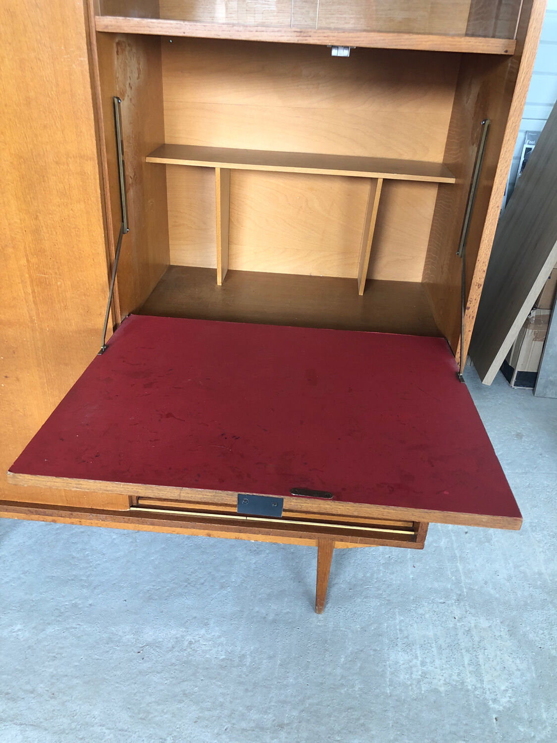 Vintage teak secretary from the 60s