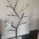 Coat rack tree chrome steel