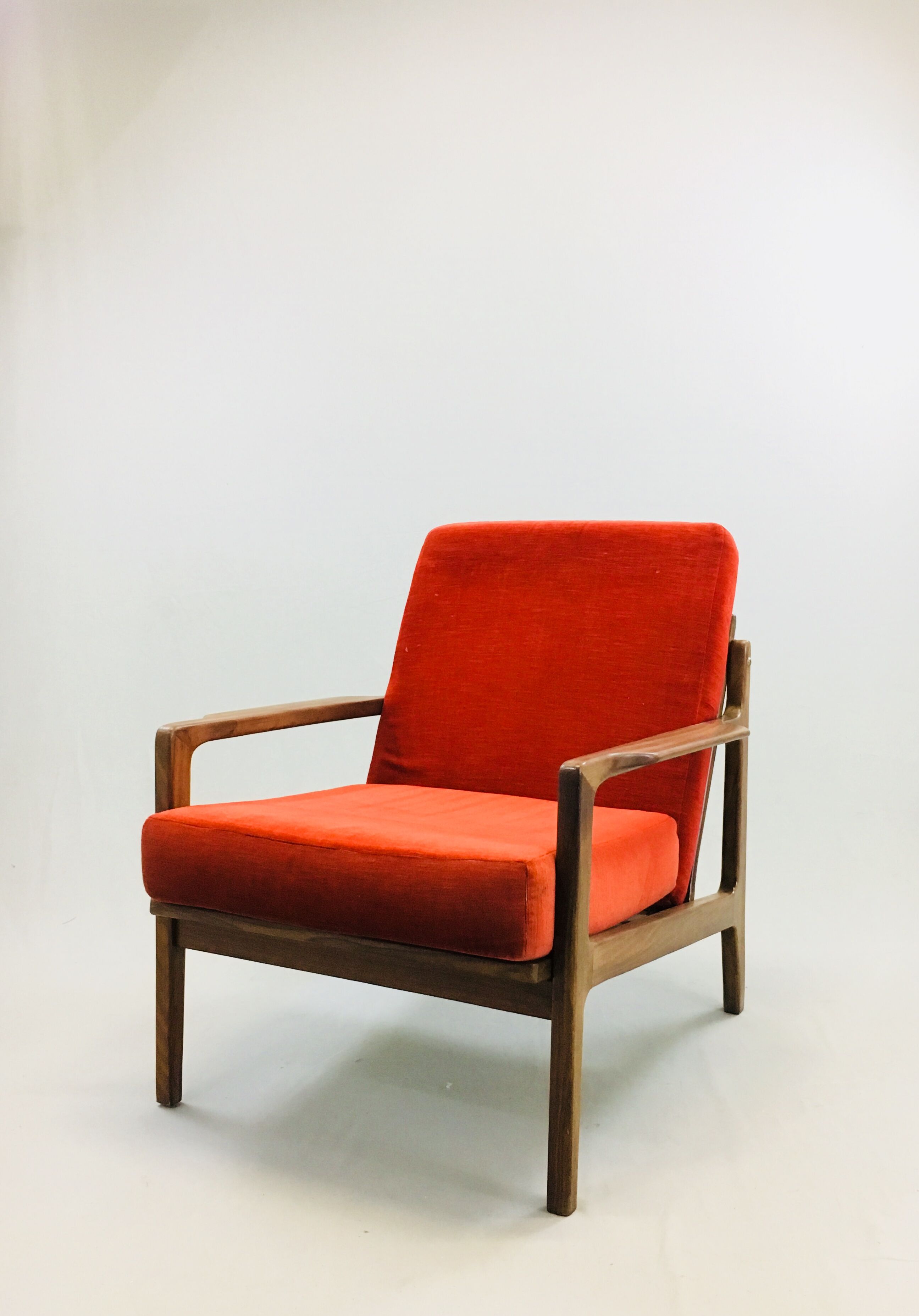 Scandinavian teak lounge - bench and two armchairs