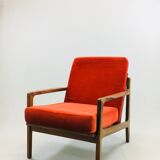 Scandinavian teak lounge - bench and two armchairs