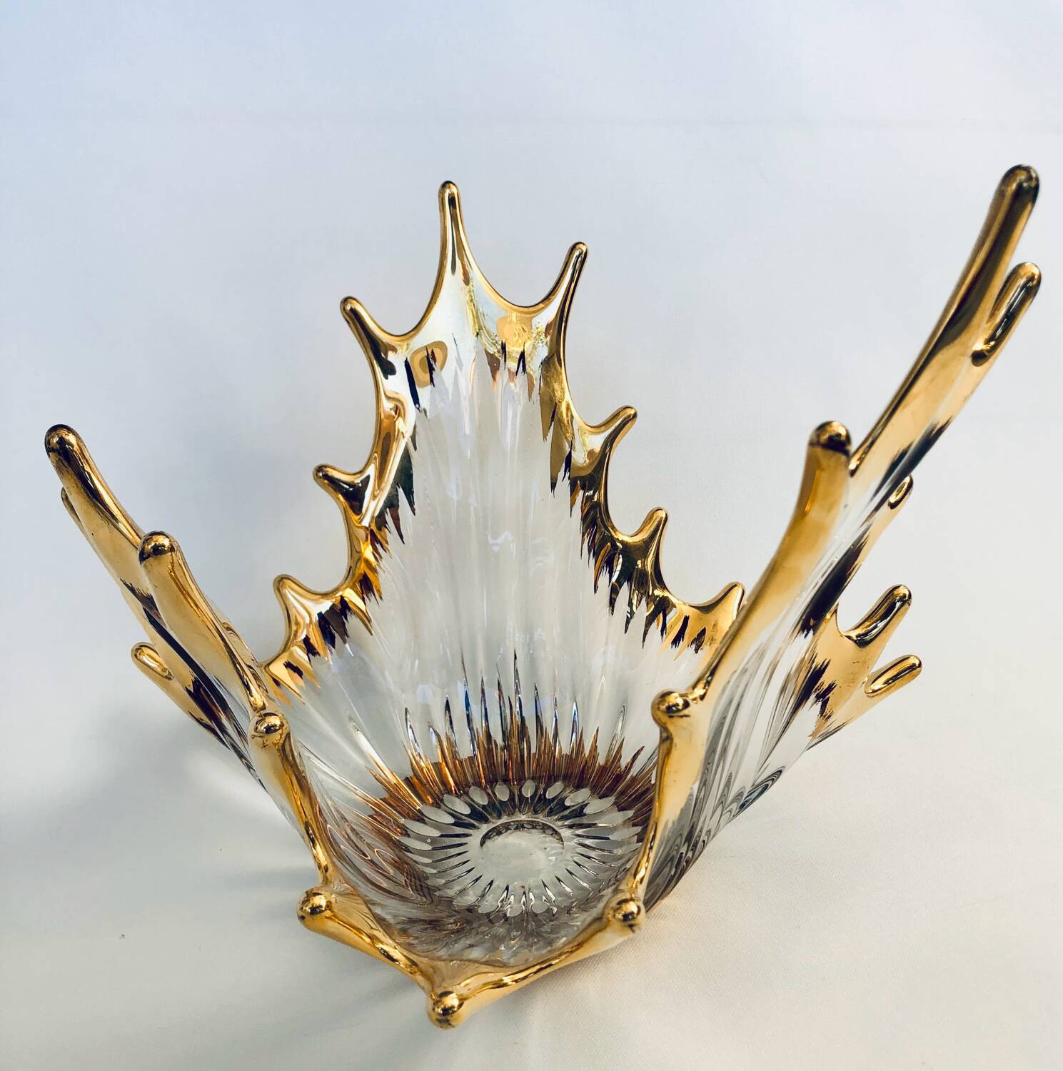 Bayel crystal bowl and gilding, 1950-60