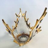 Bayel crystal bowl and gilding, 1950-60