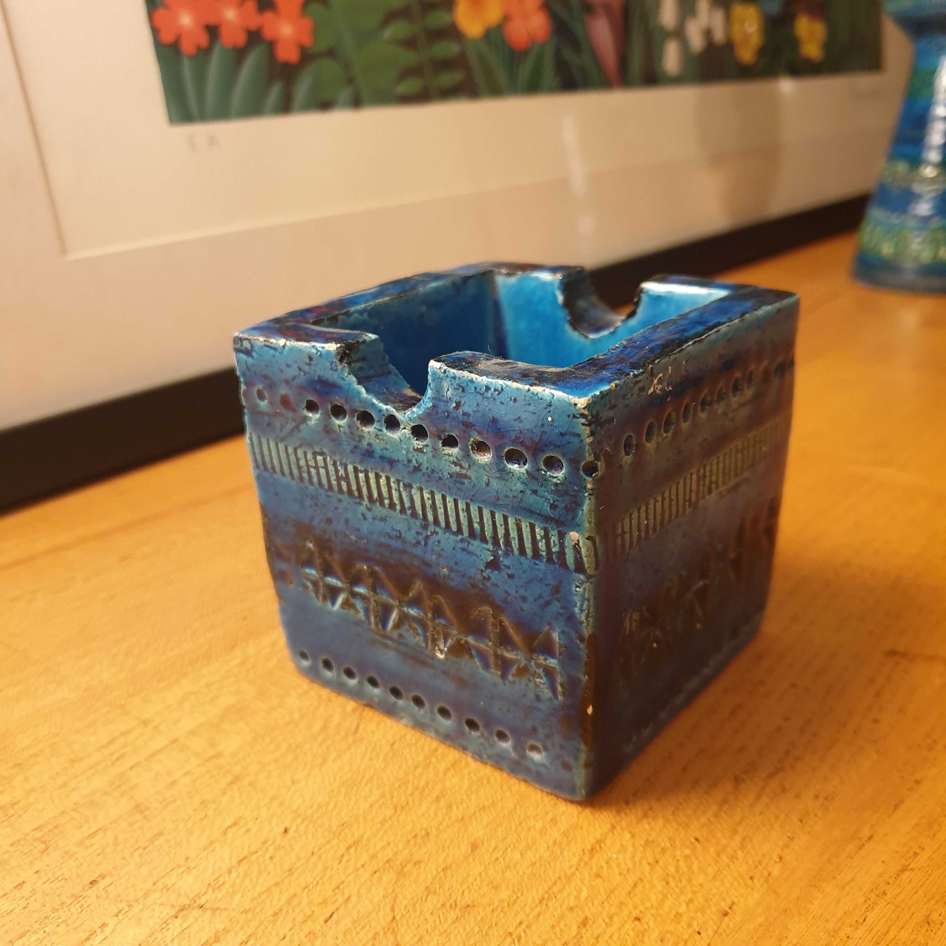 Bitossi Blue Rimini Ashtray