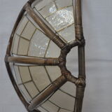 Wall light mother-of-pearl and bamboo flower shape