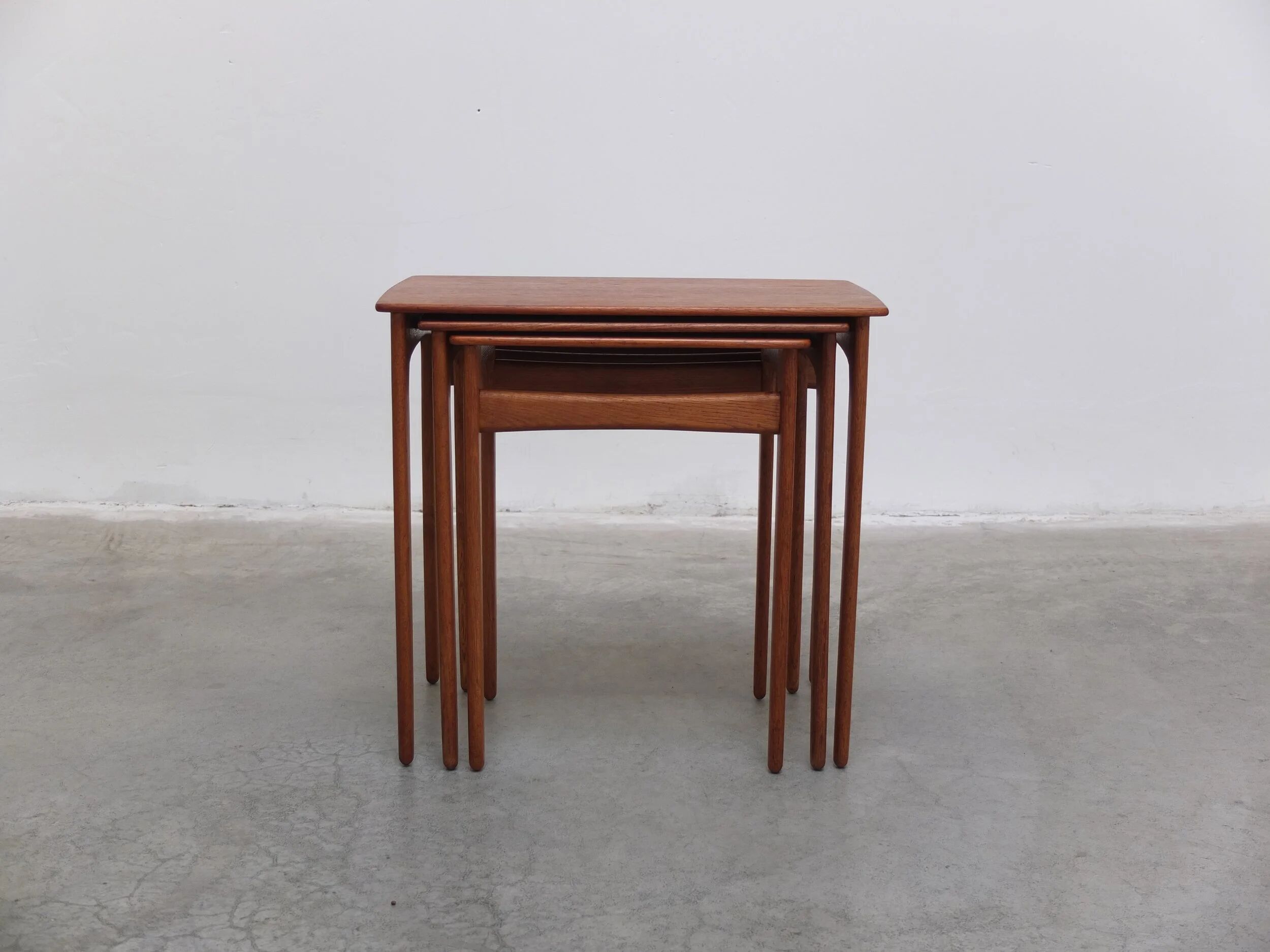 Nesting tables in teak & oak by Svend Åge Madsen, 1960s