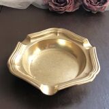 Retro golden brass ashtray