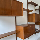 Set "Royal System" 4 teak columns by Poul Cadovius 1970