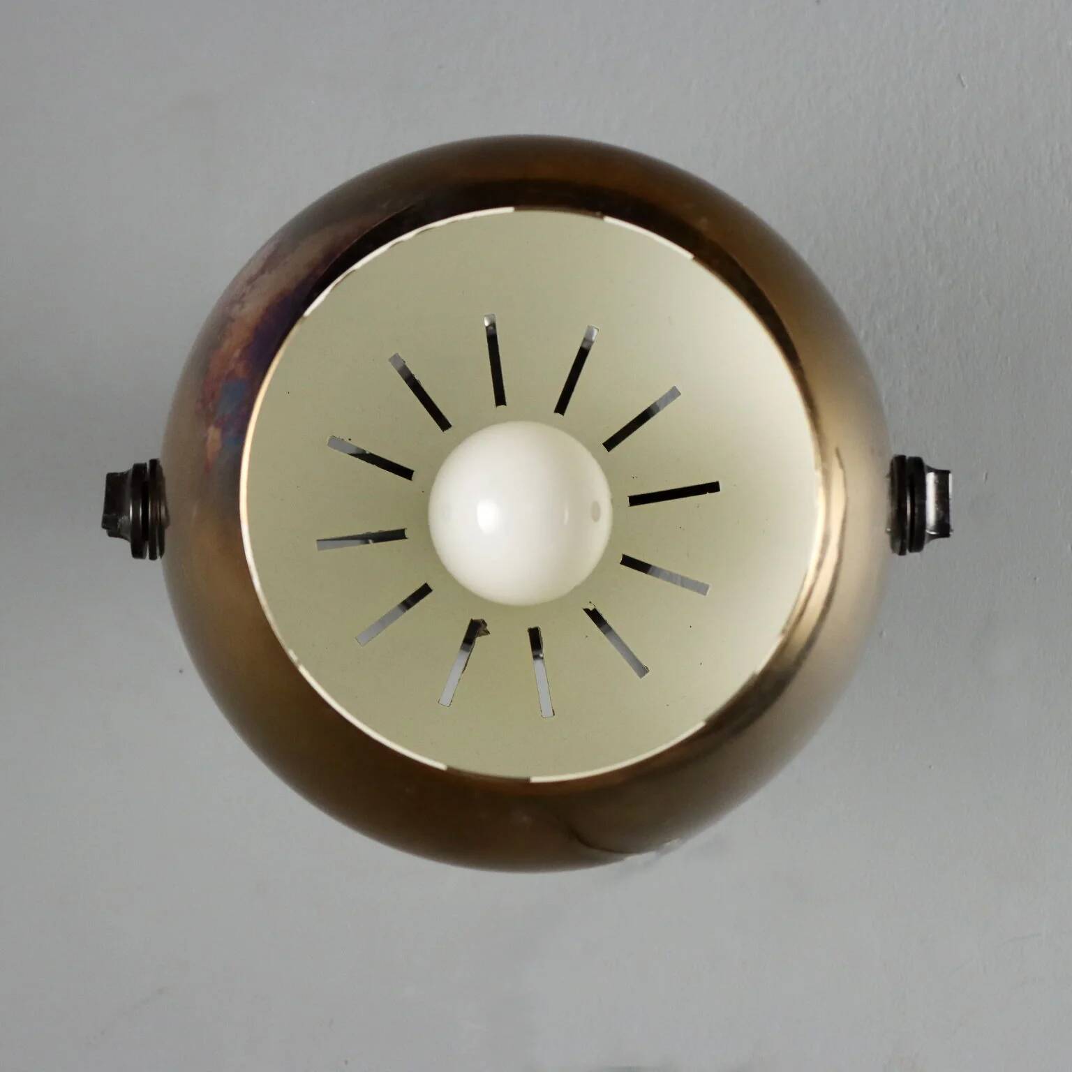 Adjustable vintage wall lamp in metal, design, Italy, 1960s